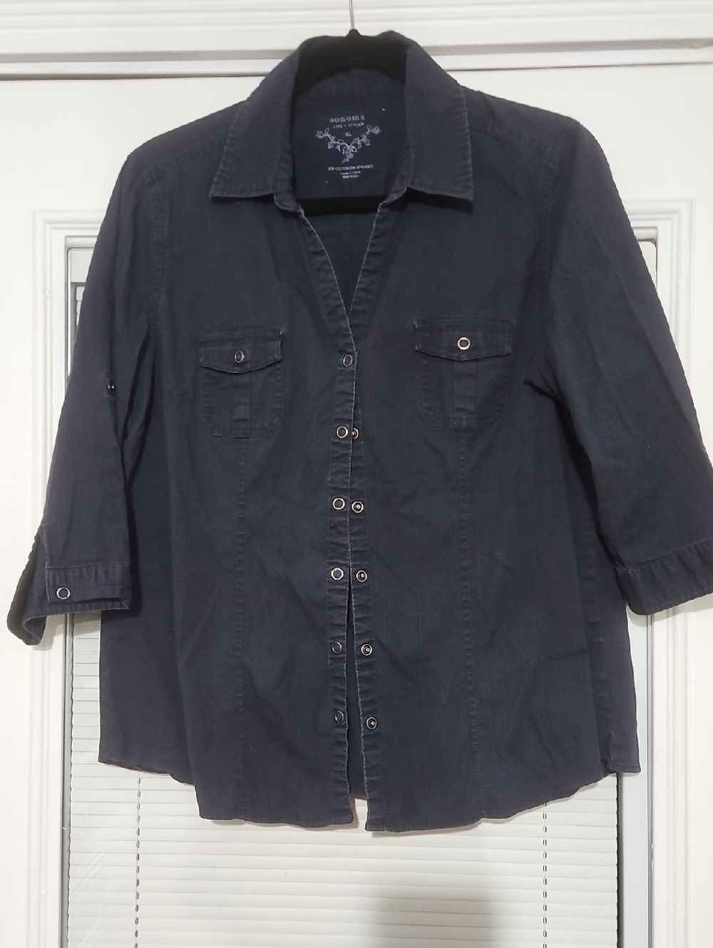Sonoma dark navy casual top